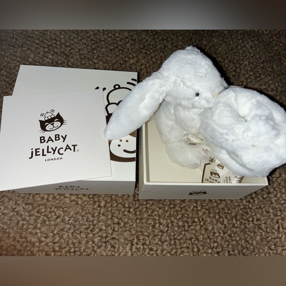 Baby Jellycat Bathful Luxe Bunny Luna Soother